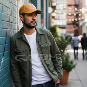 Gorras de Béisbol de Cuero Liso Hechas a Mano - Product Image 6