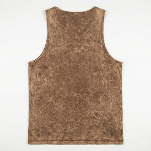 Wholesale Custom Blank Acid Wash Tank Tops <b>Men</b> Gym Fitness <b>Vest</b> Sleeveless 100% Cotton Quick Dry Breathable for Solid - Product Image 5