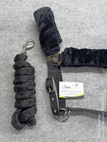 Fabricant direct Cheval équestre Nylon 1 pouce licou rembourrage en polaire douce et laisse de cheval 2mtr Halters de selle anglais d'Inde