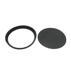 Molde Redondo para Tartas de Acero al Carbono de 24 CM con Fondo Extraíble y Revestimiento Antiadherente, Herramienta para Hornear Tartas y Pizzas - Product Image 2