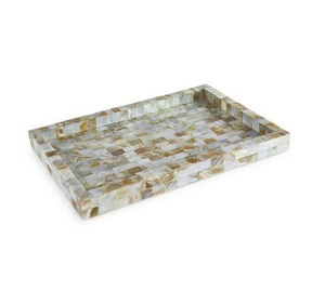 Attractive Design Mother Of Pearl Hotel Food Fruit Table Ware Serving Tray Table <b>Decorative</b> <b>Item</b> Most Quality - Product Image 4