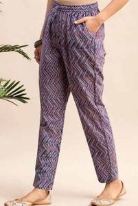 Pantalones casuales de algodón con estampado floral de Paisley para mujer, cómodos, con cintura elástica, para verano, para picnic y resort. - Product Image 5