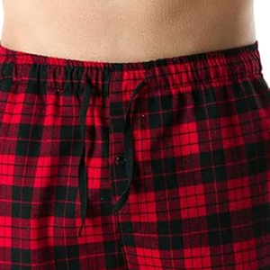 Top Sale Quality Low Price <b>Men's</b> Printed Trousers <b>Flannel</b> Plaid Fabric Made Drawstring Waist Trouser <b>Pajamas</b> For Male - Product Image 5