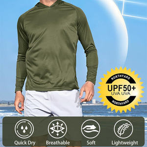 Chemises de pêche grande taille Performance personnalisables, respirantes, UPF 50+, à manches longues, antibactériennes, vêtements d'extérieur pour la pêche en haute mer - Product Image 3