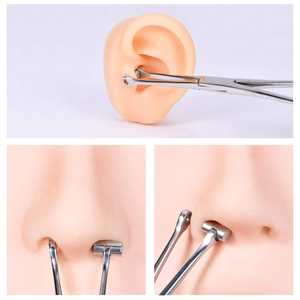 Pinzas para Perforación de Oreja Tipo Tragus Gray Rocks de 6'' con Punta de Precisión, Herramienta Multifuncional de Acero Inoxidable para el Cuidado de la Piel, Marca Dentavex - Product Image 3