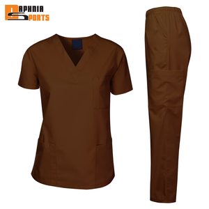 Custom Logo Women Beauty Salon Spa Dental Medical Nurse <b>Uniform</b> Suit Fit Flare Pants Tall Hospital <b>Uniforms</b> Cute Nursing <b>Scrub</b> - Product Image 3