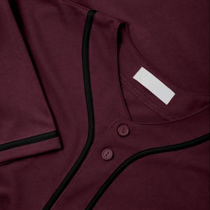 Latest Design 100% Polyester Men's Short Baseball Jersey Sport Wear Summer Style Quick Dry Breathable Customizable Colors Logo - Product Image 6