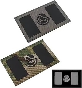 Patch du drapeau du Mexique, rectangulaire, en tissu tissé, brodé, double face, avec fermeture auto-agrippante. - Product Image 3