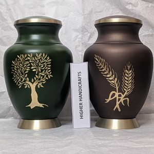<b>Large</b> Modern Handmade Aluminum Cremation <b>Urns</b>-Decorative Funeral <b>Urn</b> with Custom Designs Durable & <b>Large</b> Capacity - Product Image 1