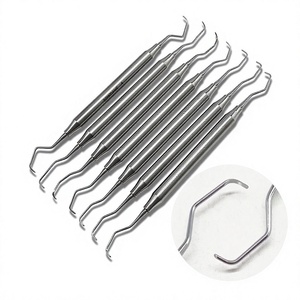 Raspador Dental de Acero Inoxidable, Explorador Dental de Doble Punta, Instrumento Periodontal, Herramienta de Cuidado Bucal, Instrumento Dental para Dentistas - Product Image 3