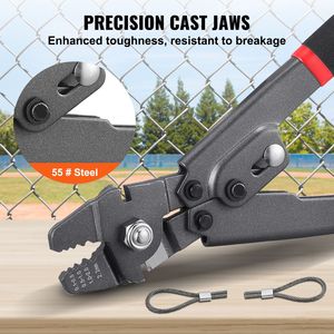 Kit Industriale da 160 Pezzi in Alluminio per Crimpatura Cavi da 2,2mm (1/64" 3/32") con Pinze e Taglierine per Funi Metalliche - Product Image 4