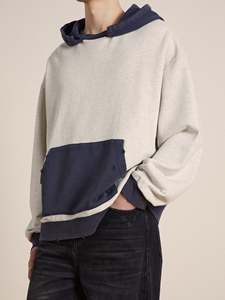 Nueva Llegada, Sudadera con Capucha para Hombre, Transpirable, de Color Sólido, Lavada al Ácido, de Primera Calidad, Informal - Product Image 4