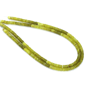 Perles plates en quartz vert gazon |   Perle de pierre précieuse en quartz vert naturel ombré |   Fournitures de fabrication de bijoux en gros - Product Image 4