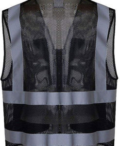 Chaleco de Seguridad Reflectante de Alta Visibilidad con Certificación CE, Unisex, de Malla, con Bolsillos, Material de Poliéster Serigrafiado - Product Image 2