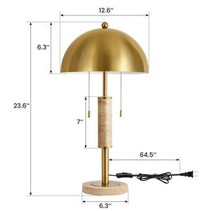 Lámpara de Mesa de Latón Hecha a Mano con Patrón Grabado para Decoración Clásica de Mesa - Product Image 3