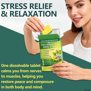 Tiras Orales <span class=keywords><strong>de</strong></span> Disolución Rápida para Alivio del Estrés y Relajación, Suplemento Dietético para Calmar la <span class=keywords><strong>Ansiedad</strong></span>, OEM ODM Venta al Por Mayor - Product Image 2