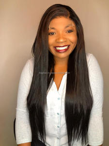 Venta al por mayor 100% Raw Virgin Body pelo ondulado sedoso recto ondulado rizado Afro 26-28 pulgadas encaje tejido Vietnam pelucas humanas - Product Image 4