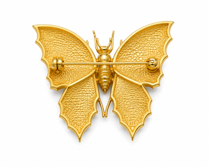 Broche de Mariposa Chapado en Oro, Joyería de Moda para Mujer, Accesorio de Regalo para Boda, Compromiso o Fiesta - Product Image 4