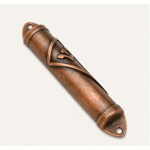 Wholesale Antique Copper Mezuzah <b>Case</b> for Home Blessing Vintage Metal Jewish Door Ornament Weatherproof Judaica Gift - Product Image 2