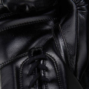 Gants de boxe noirs de haute qualité en gros avec fermeture auto-agrippante, respirants, imperméables et sangle de poignet réglable – Authentiques - Product Image 4