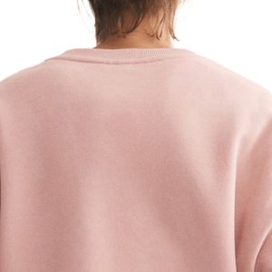 Sweat-shirt oversize à col rond pour femme, pull à manches longues en polaire avec bordure côtelée, coupe ample, vêtement décontracté streetwear - Product Image 4