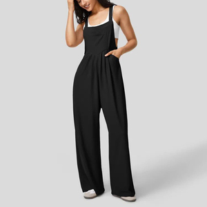 Combinaison de plage respirante pour femme, élégante et décontractée, tenue une pièce douce, légère et confortable en polyester/coton, vêtement de mode - Product Image 3