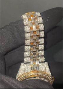 NYC DIAMOND Reloj de lujo para hombre con caja cuadrada de acero inoxidable, esfera de 41 mm, movimiento mecánico, edición limitada, cierre plegable analógico - Product Image 3