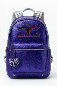 Waterproof Cheerleading Sparkle Backpack Girls <b>Glitter</b> PU Fashion Travel <b>Bag</b> Custom Team Logo OEM Softback Cheerleader Backpacks - Product Image 1