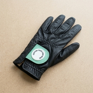 Gant de golf personnalisé en cuir Cabretta pour gaucher, antidérapant, en cuir souple avec panneaux perforés, ajustement flexible pour la main, fermeture sportive au poignet, OEM, marque privée - Product Image 4