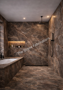 Rainforest Brown <b>Marble</b> Big Slab Polished Contemporary Design Laminate Flexible Natural Sheet for Stylish Wall Coverings TSF - Product Image 4