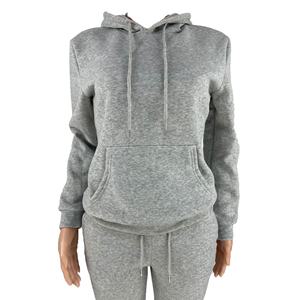 Nouveautés Hiver Femmes Casual 2pc Jogger Pull Hoodies Épais Survêtement Pantalon Ensemble 100% Coton Deux Pièces Pantalon Ensembles - Product Image 6