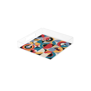 Unique Printed Acrylic Serving Tray Best Gifts Used Cupcake Serving Tray Prime Quality For Royal Home Dining <b>Table</b> Use - Product Image 3