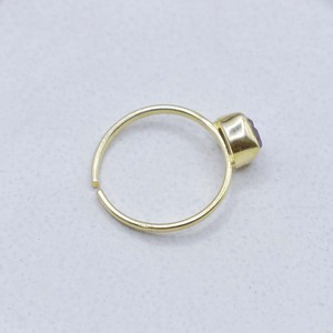 Natural Raw Rose Quartz <b>Ring</b> Gold Plated Adjustable Collet Set Handmade <b>Ring</b> Birthstone Boho <b>Statement</b> <b>Ring</b> Gift for Women - Product Image 4