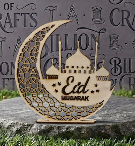 Estante Decorativo de Madera Personalizado para Ramadán, Diseño de Arco de Mezquita Islámica, Decoración de Mesa para el Hogar, Regalo de Eid - Product Image 5