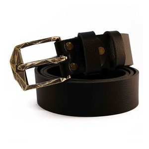 Ceinture en cuir durable pour un usage quotidien, ceinture en cuir classique avec boucle à ardillon, ceinture en cuir lisse pour tenue de travail - Product Image 5