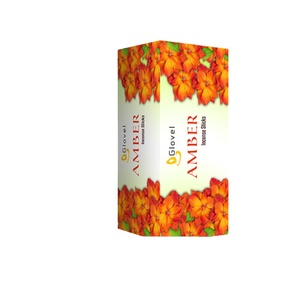 Bâtons d'encens parfumés de 9 pouces Encens brun Noyau de bambou Poudre à base de plantes Enduit Reed Diffuseur Boîte Emballage (20 bâtons) Exportation - Product Image 2