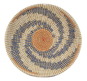 Seagrass Hanging <b>Plate</b> from Vietnam Eco Friendly Handmade <b>Wall</b> Decoration for Modern Minimalist Home Aesthetic Style - Product Image 1