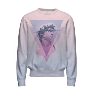 <b>New</b> Arrival Casual Streetwear Winter Sport Solid Fleece Breathable Printed Polyester/Cotton Crewneck Sweatshirts for Men Women - Product Image 1