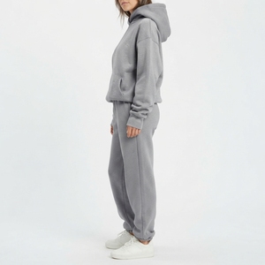 <b>Women</b>’s Casual Hoodie <b>Jogger</b> Set Soft <b>Fleece</b> Pullover Sweatshirt Matching Pants Two Piece Loungewear Tracksuit - Product Image 3