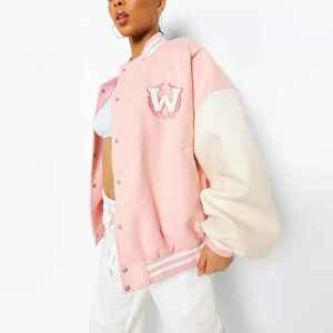 Vestes universitaires pour femmes au design classique avec broderies et patchs en chenille personnalisés, manteaux universitaires en laine de qualité supérieure, tarifs les plus bas - Product Image 2