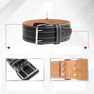 Fitness <b>Weight</b> Lifting Belt <b>for</b> Men & <b>Women</b> Gym Belts <b>for</b> Weightlifting Strength Training Workout Leather Power Belt - Product Image 4