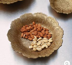 Handmade Metal <b>Bowls</b> Set With Oriental Carved Design For Food Serving Gifting - Product Image 4