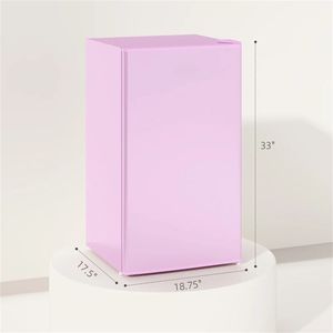 Mini Refrigerador Rosado, Refrigerador de Diseño Compacto - Product Image 5