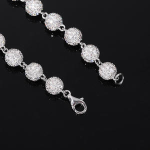 Bracelet Moissanite Certifiée en Argent Sterling, Style Hip Hop Luxe Unisexe, Bijou Fin, Design Tendance, Idéal Cadeau - Product Image 4