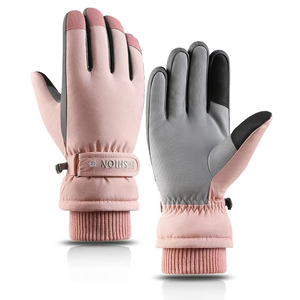 Direct Factory Professional Waterproof Winter <b>Ski</b> Racing Gloves With Goatskin Leather Thermal Insulation - Product Image 6
