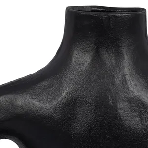 Vase à fleurs en métal artisanal de qualité supérieure, centre de table artistique unique pour fleurs fraîches, plantes séchées, fleurs artificielles - Product Image 6