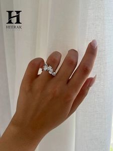 Anillo de Diamantes Cultivados en Laboratorio Personalizado, Corte Multiforma Pera, Ovalado, Marquesa, Banda de Mosaico de Oro de 14K, Certificado IGI, Joyería de Boda - Product Image 3
