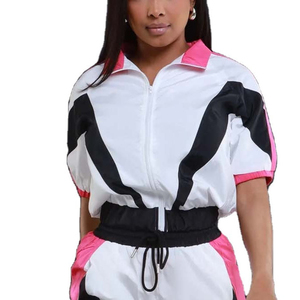 Conjunto Deportivo Elegante para Mujer, Chaqueta y Pantalones Cortavientos Ligeros, Tejido Transpirable, Ajuste Cómodo - Product Image 3