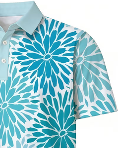 Men's Floral Print Short Sleeve for Shirt Casual Breathable 100% Cotton Regular Fit Digital Printed - Product Image 5