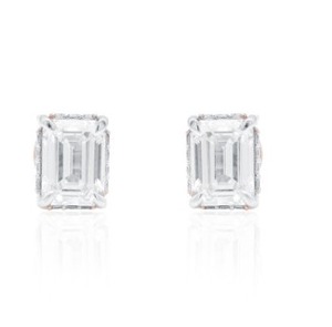 Joyería de diamantes cultivados en laboratorio, aretes de oro rosa de tamaño regular, ligeros, elegantes, joyería fina para mujer. - Product Image 3